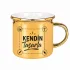 Kendin Tasarla Porselen Altın Enamel Kupa