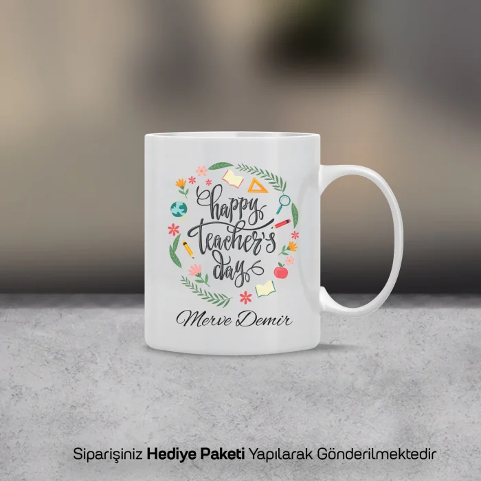 Kişiye Özel Happy Teachers Day Kupa Bardak