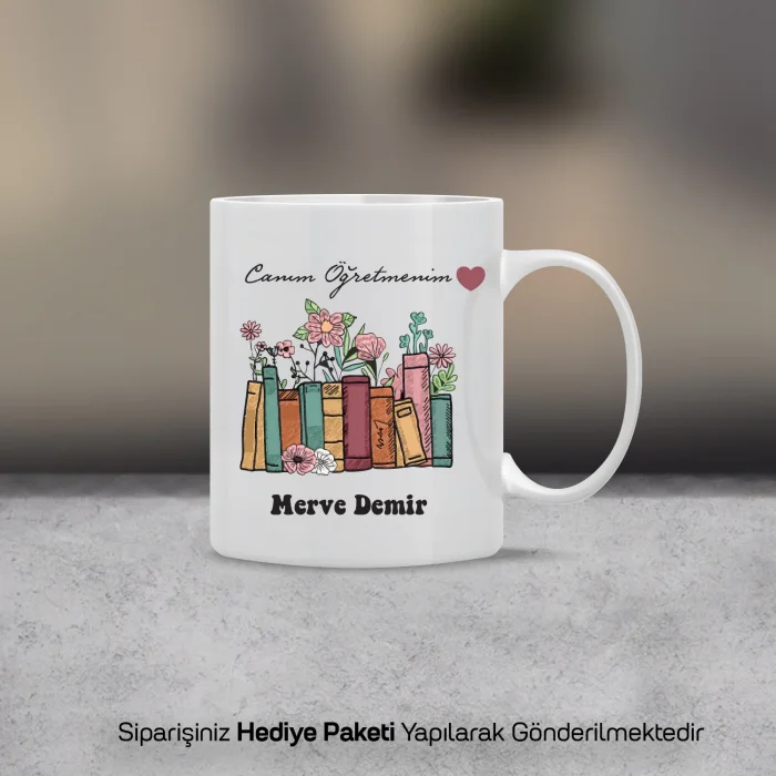 Canım Öğretmenim Temalı Kişiye Özel Kupa Bardak