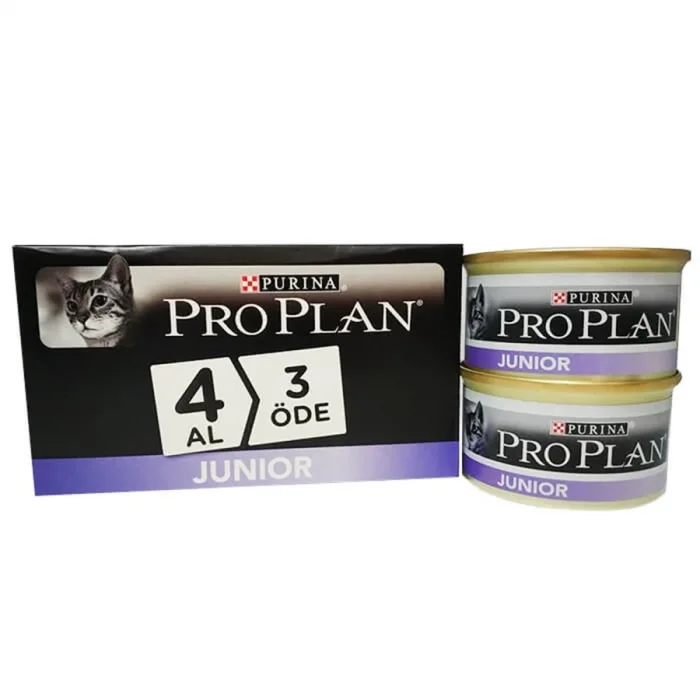 Pro Plan Tavuklu Yavru Kedi Konservesi 4 x 85 Gr x 3 (Toplam 12 Adet)