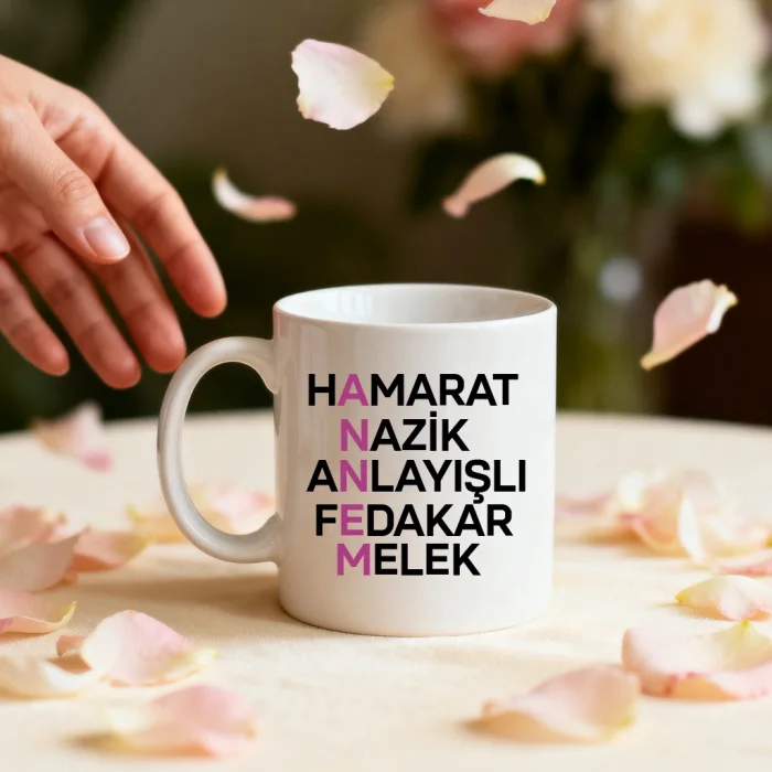 Anne Tanımı – Hamarat, Nazik, Anlayışlı, Fedakâr Melek Kupa Bardak