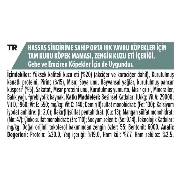 Pro Plan Puppy Kuzu Etli 12 Kg Medium Yavru Kuru Köpek Maması