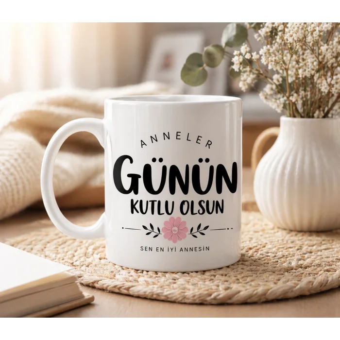 Sen En İyi Annesin Yazılı Kupa Bardak