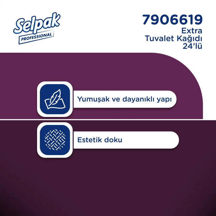 Selpak Profesyonel Premium Tuvalet Kağıdı Extra 24lü x 3 Adet