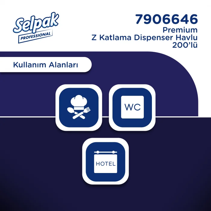 Selpak Professional Premium Z Katlı 200 Yaprak 20li Dispenser Havlu