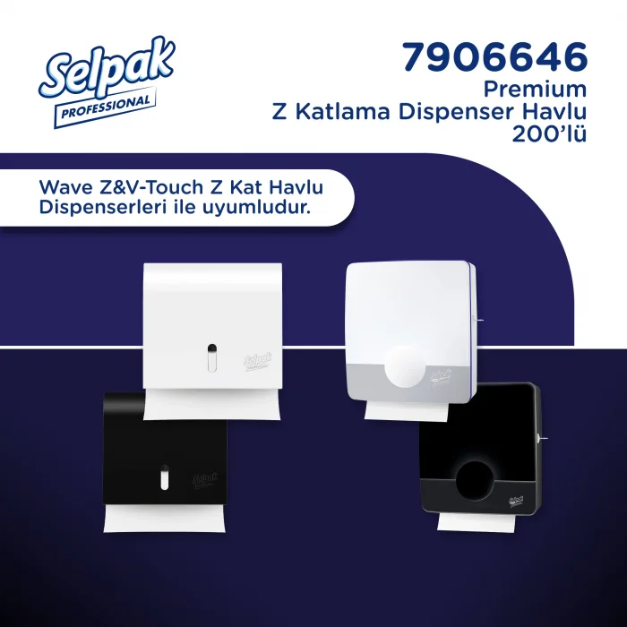 Selpak Professional Premium Z Katlı 200 Yaprak 20li Dispenser Havlu