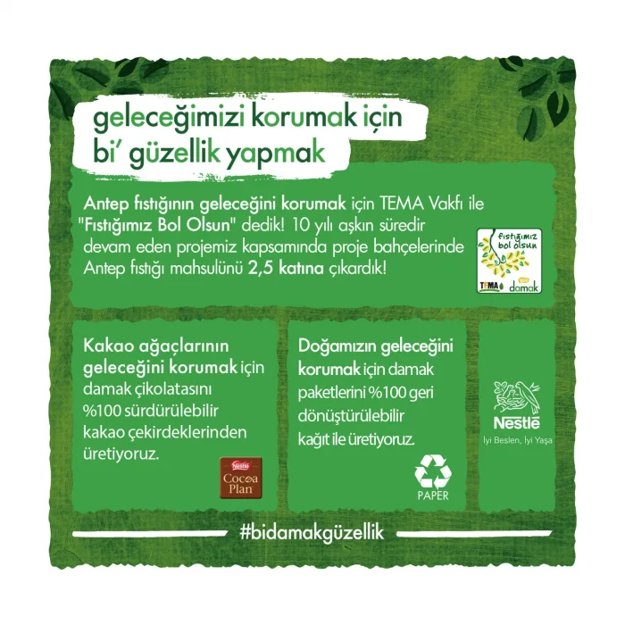 Nestle Damak İnci Çikolata 6x60 gr