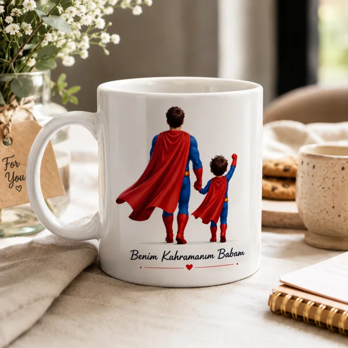 Babaya Özel Benim Kahramanım Babam Kupası
