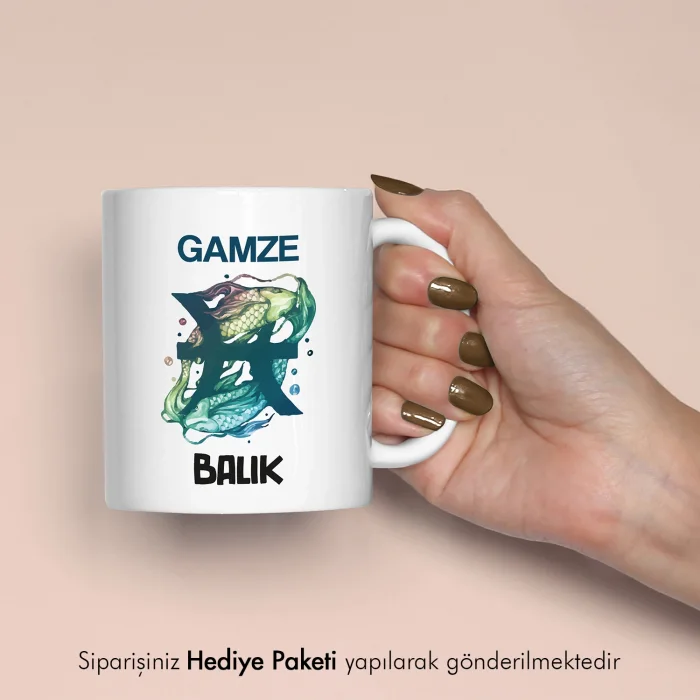 Balık Burcuna Hediye Kupa Bardak