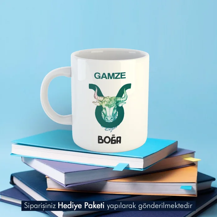 Boğa Burcuna Hediye Kupa Bardak
