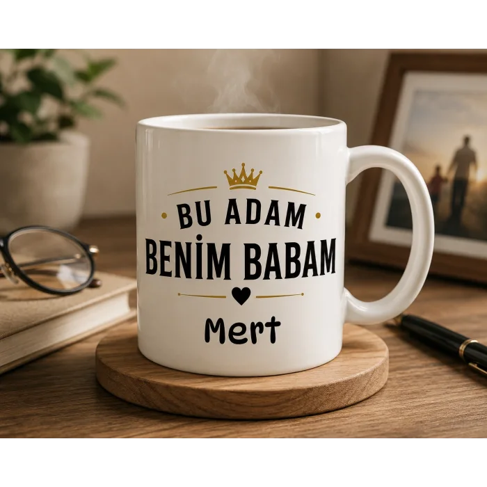 Bu Adam Benim Babam İsimli Babalar Günü Kupası