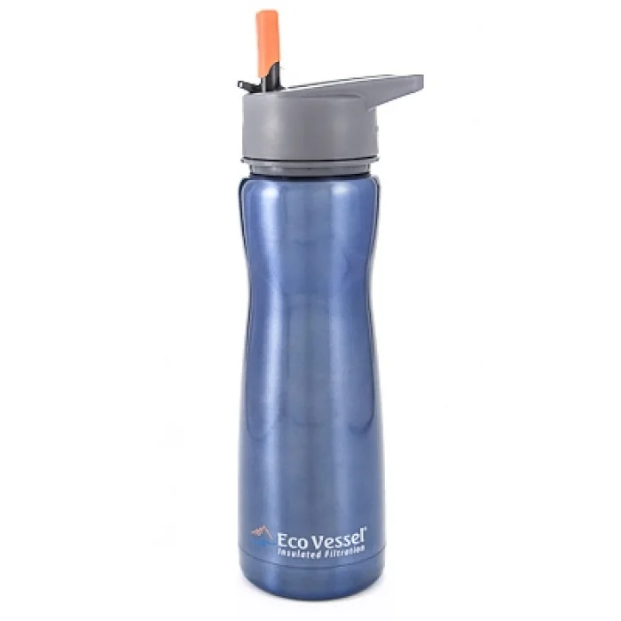 Eco Vessel Aqua Vessel Insulated Filtre Bottle Termos 0.50 Litre-MAVİ