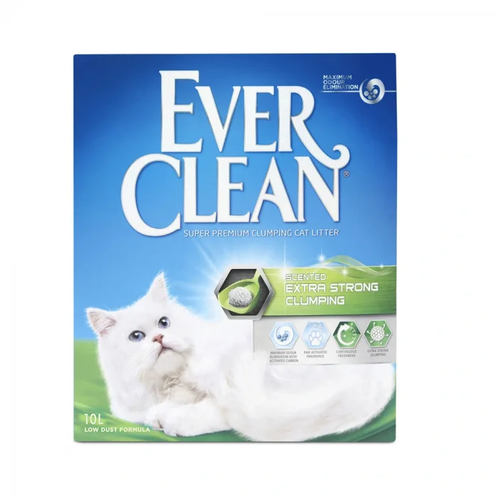 Ever Clean Extra Strong Kokulu 10 Lt Kedi Kumu + 2 Adet Supreme Cat Konserve Mama Hediyeli