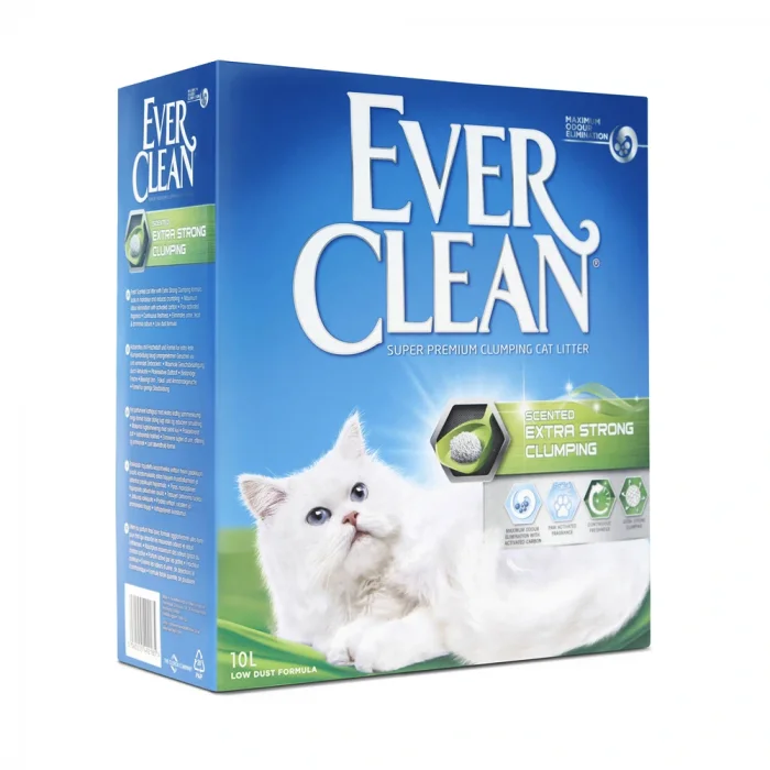 Ever Clean Extra Strong Kokulu 10 Lt Kedi Kumu + 2 Adet Supreme Cat Konserve Mama Hediyeli