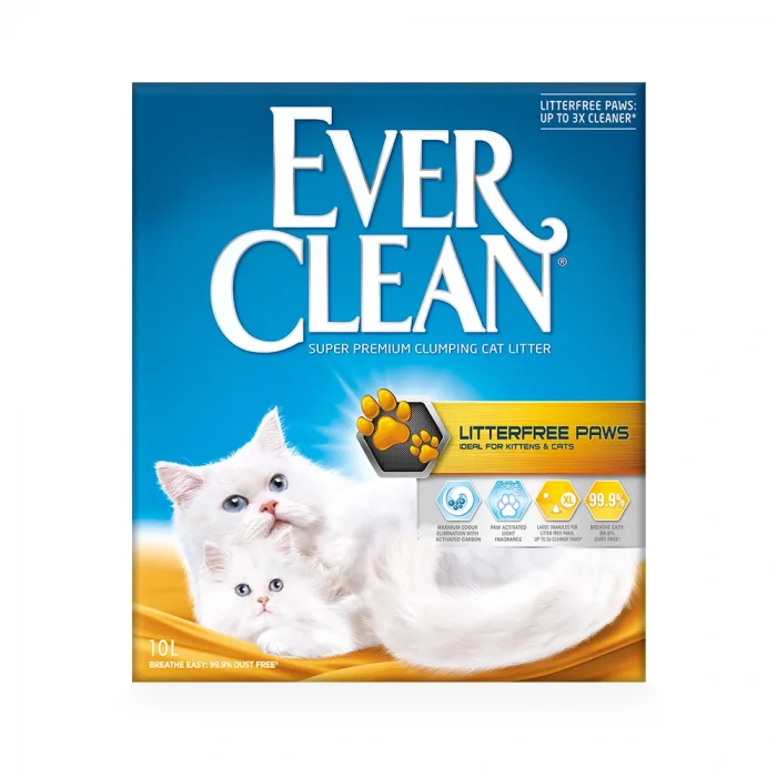 Ever Clean Litterfree Paws 10 Lt 2li Kedi Kumu + 4 Adet Supreme Cat Konserve Mama Hediyeli