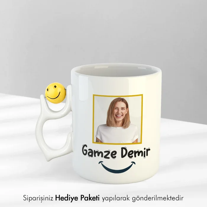 Fotoğraf Baskılı Emojili Kupa Bardak