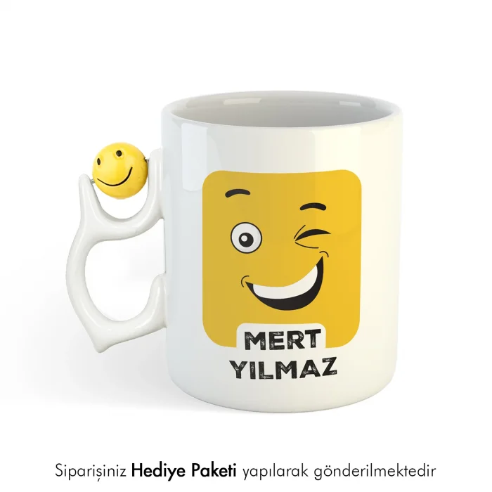 Kişiye Özel Gülen Yüz Hediye Kupa Bardak