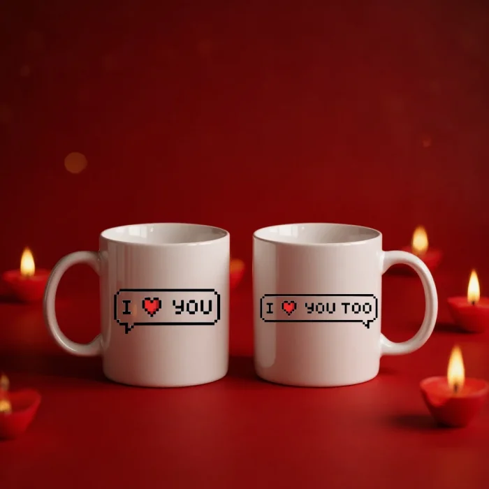 I Love You Too Çift Kupa Seti