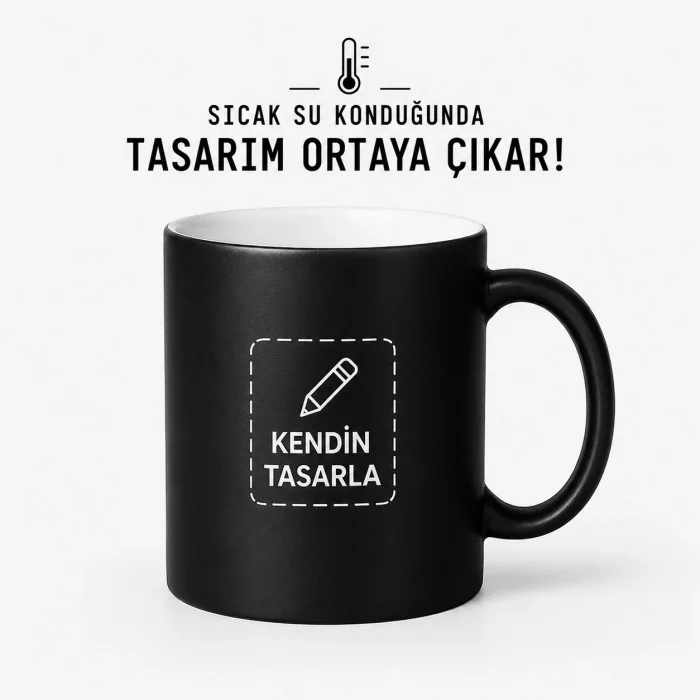 Kendin Tasarla Sihirli Kupa Bardak