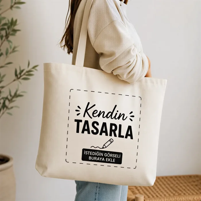 Kişiye Özel Kendin Tasarla Bez Çanta