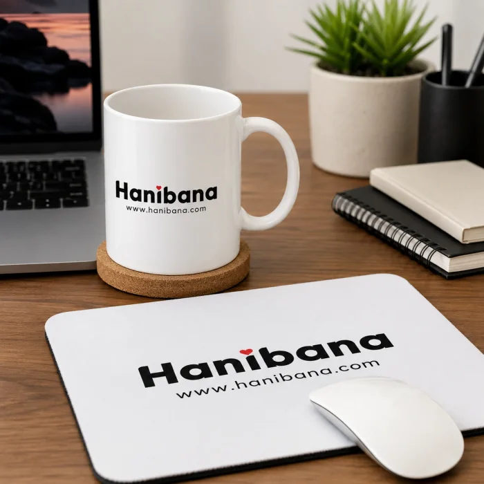 Kişiye Özel Logo Baskılı Ofis Seti – Kupa ve Mouse Pad