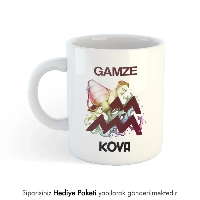 Kova Burcuna Hediye Kupa Bardak