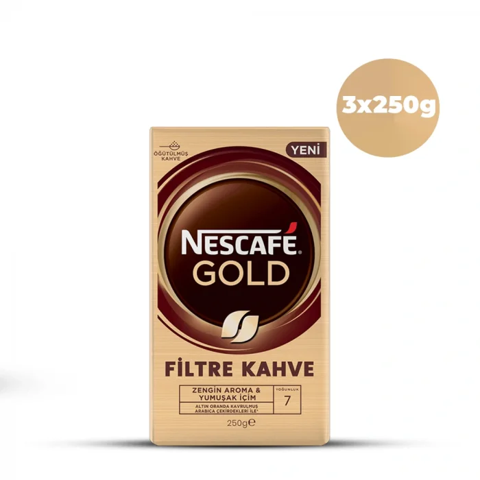 Nescafe Gold Filtre Kahve 250 gr 3lü