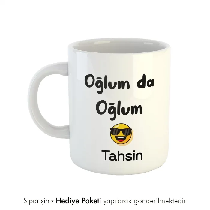 Oğlum Da Oğlum Kişiye Özel İsimli Kupa Bardak