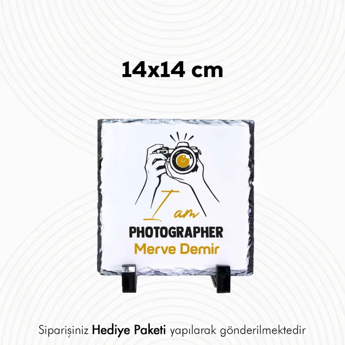 Photographere Özel İsim Baskılı Doğal Taş