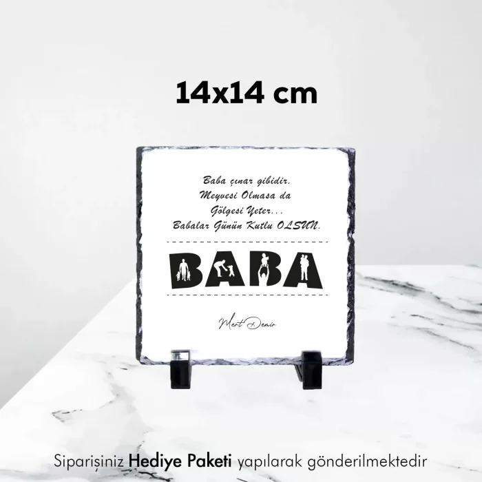 Babalar Gününe Özel İsimli Doğaltaş