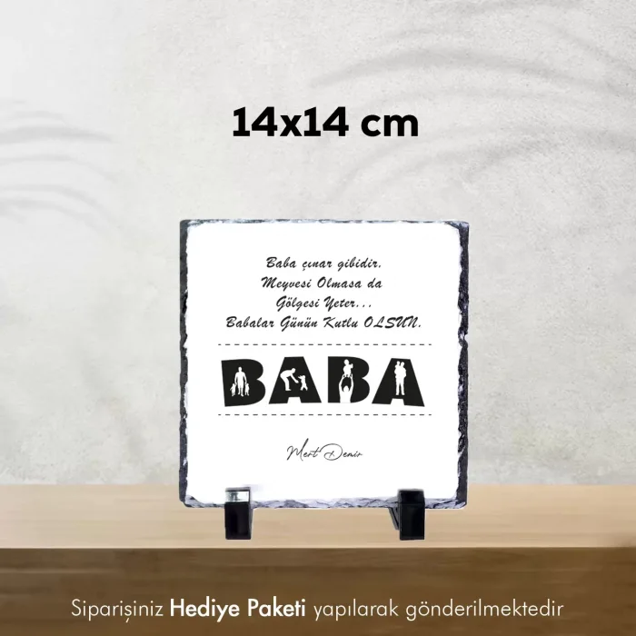 Babalar Gününe Özel İsimli Doğaltaş