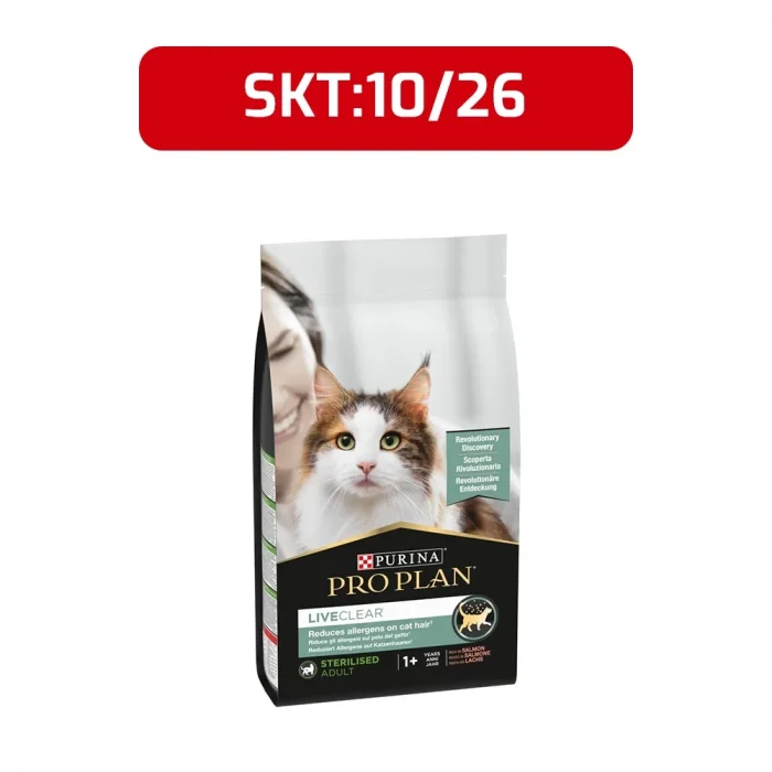 Pro Plan LiveClear Alerjen Azaltan Somonlu 1.4 kg Kısırlaştırılmış Yetişkin Kedi Maması