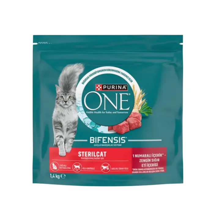 Purina One Sığır Etli Kısırlaştırılmış Kedi Maması 1,4 Kg