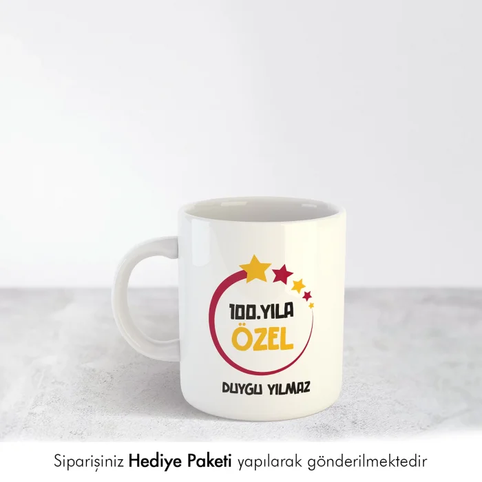 100.Yıl Baskılı Kişiye Özel İsimli Kupa Bardak