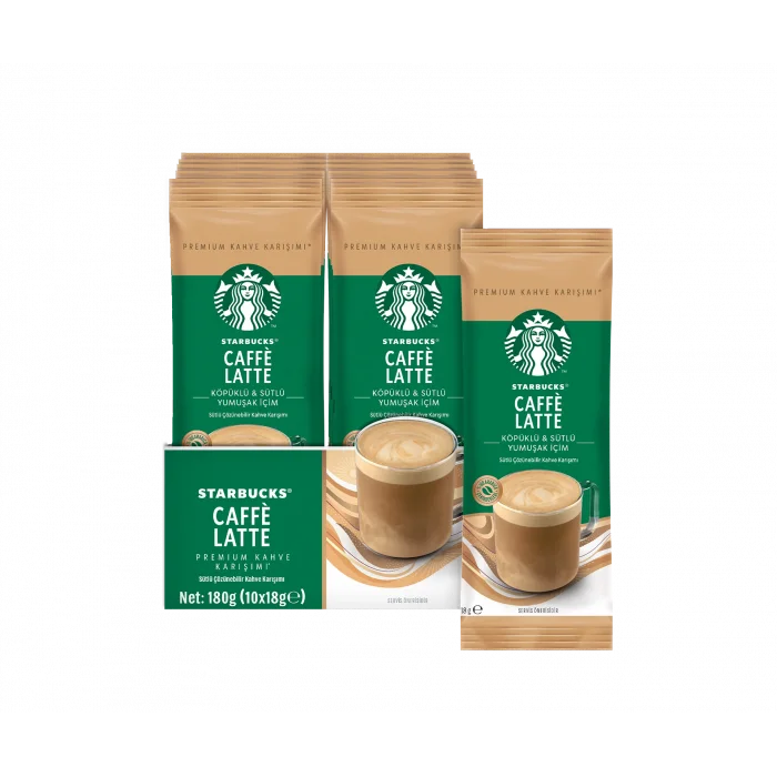 Starbucks Caffè Latte Premium Kahve Karışımı 18 g x 10 Adet