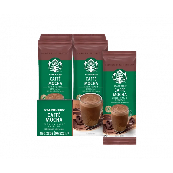 Starbucks Caffè Mocha Premium Kahve Karışımı 22 g x 10 Adet