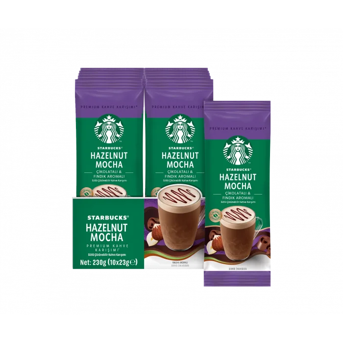 Starbucks Hazelnut Mocha Premium Kahve Karışımı 23 g x 10 Adet