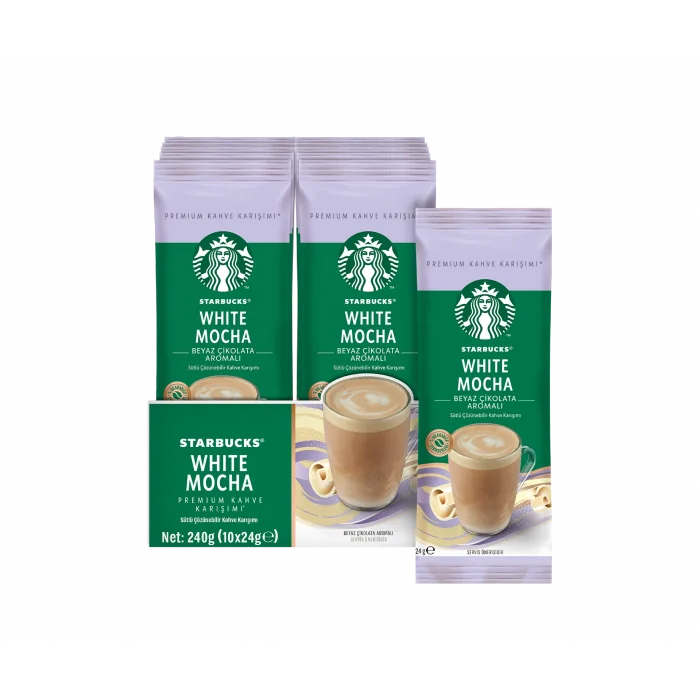 Starbucks White Mocha Premium Kahve Karışımı 24 g x 10 Adet