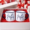 Kişiye Özel Lacivert İsimli Enamel Kupa Seti