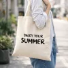 Enjoy Your Summer Tasarımlı Askılı Bez Çanta