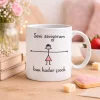 Romantik Çizimli Buu Kadar Aşk Kupa