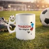 Bize Her Yer Trabzon Yazılı Kişiye Özel İsimli Toplu Kupa Bardak