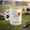 Kişiye Özel İsimli Gol Temalı Futbol Toplu Hediye Kupa Bardak