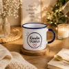 Kişiye Özel Kendin Tasarla Lacivert Enamel Kupa Bardak