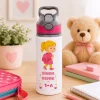 Öğrencilere Özel İsimli Pipetli Su Matarası - 650 ml