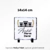 Avukata Özel İsim Baskılı Doğal Taş