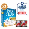 Ever Clean Litterfree Paws 10 Lt 2li Kedi Kumu + 4 Adet Supreme Cat Konserve Mama Hediyeli
