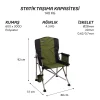 FreeCamp Huxley Trail Katlanır Sandalye-HAKİ-SİYAH