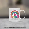 İsme Özel Gökkuşağı Öğretmen Kupası
