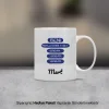 Babaya Özel İsimli Kupa Bardak